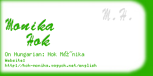 monika hok business card